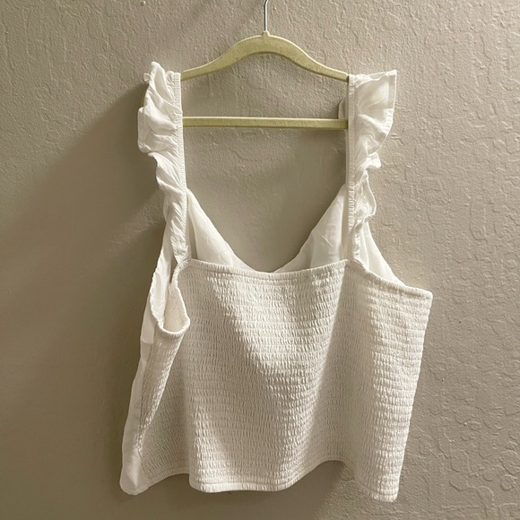 White Ruffle Blouse - Picture 4 of 5